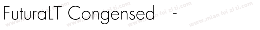 FuturaLT Congensed 普通字体转换